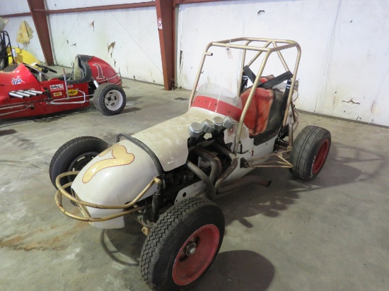 Vintage Rail Frame Midget Race Car