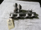 Offenhauser Aluminum Intake with dual Carbs- Only 1 Carb attached