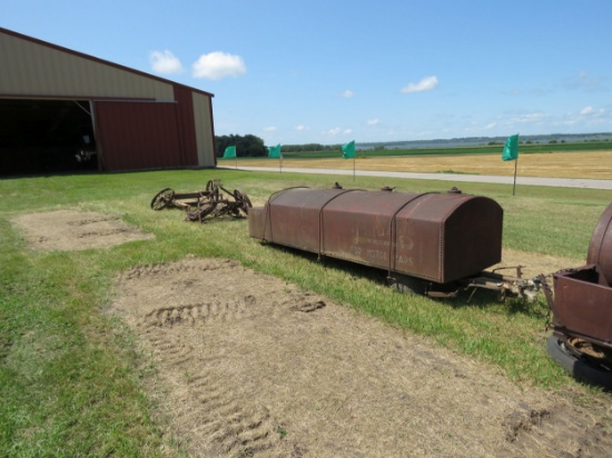 VINTAGE HORSE DRAWN OIL WAGON