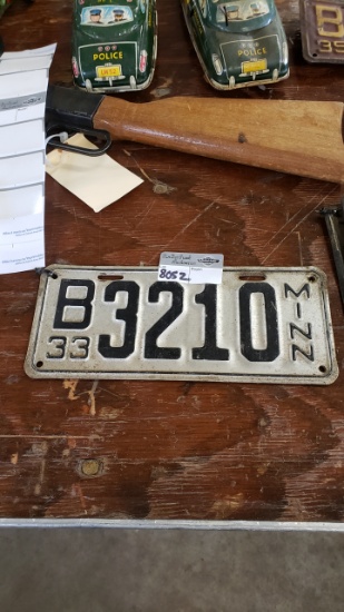 1933 pair MN plates