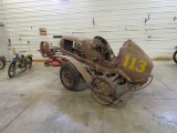 Vintage Midget Race Car and Trailer