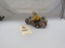 Vintage Pressed Tin Marx Pressed Tin Motorcycle with Sidecar Toy