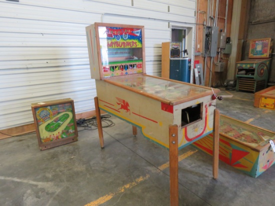 Hay Burners Vintage Horse Racing Pinball Machine