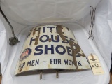 Porcelain Curved White House Shoes Sign