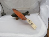 Vintage Pressed Tin Toy Airplane