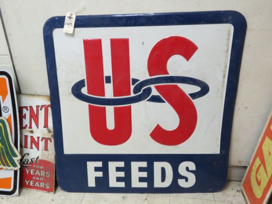 US Feeds Pressed Tin sign