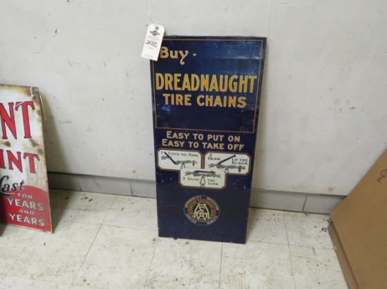 Dread Naught Pressed Board Sign