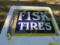 Fisk Tires DS Porcelain Sign 20X28 inches