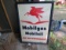 Mobil Gas painted Tin Sign 35X46 inches Displa Sign