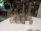 Vintage Glass Oil Bottles and Rack