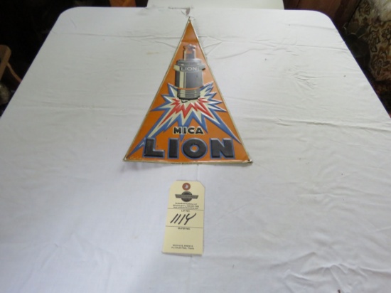 MICA Lion Vintage Pzainted Tin Advetising