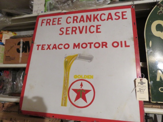 Texaco SS Porcelain Sign 30 X30 inches