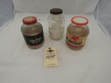 Vintage Glass Oil Bottle Grouping