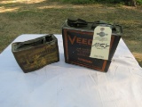 Veedol & Hermaline Oil Cans