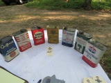 Vintage Motor Oil Can Grouping