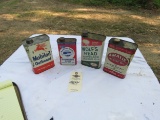 Vintage Motor Oil Can Grouping