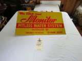 Monitor Water Systems Single Sided Painted Tin 20x11 inch Sign