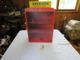 Auto-Lite Painted Tin Cabinet