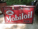 MobilOil Painted Tin Single Sided Sign 3x5 ft