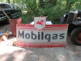 Mobil Gas Single Side Porcelain Sign 3.5x5 ft