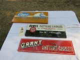 Group of Advertising Painted Tin Racks