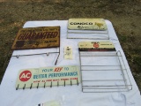 Group of Advertising Painted Tin Racks