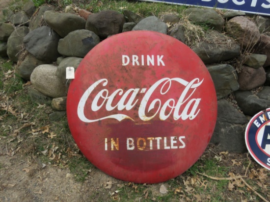 Coca Cola Single Sided Painted tin Button