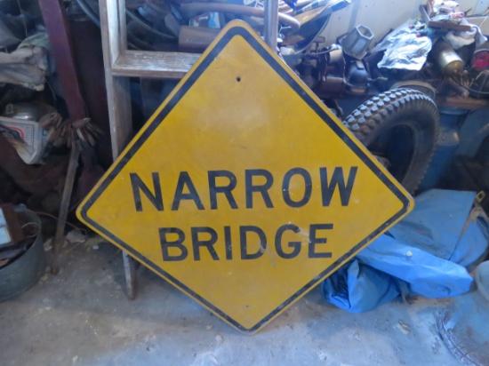Large Single Sided  narrow Bridge sign