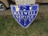 Maxwell Double sided Porcelain Sign 22x24 inches