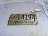1947 Duplicate MN Plates- Pair