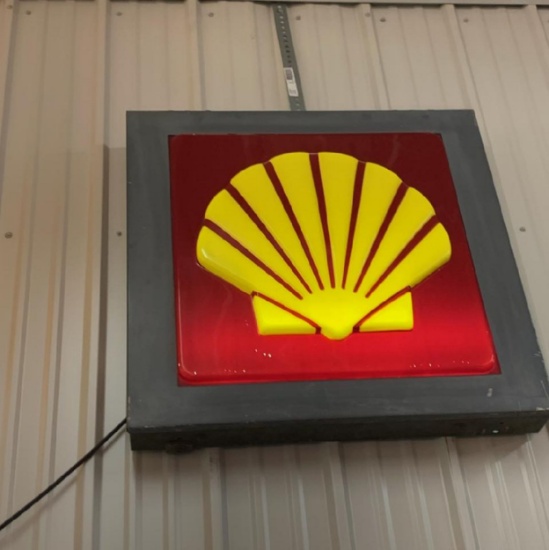 SHELL CLAM LIGHTED SIGN