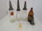 Various Glass Oil Bottles Group