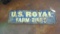 US ROYAL TIRES PAINTED TIN SIGN