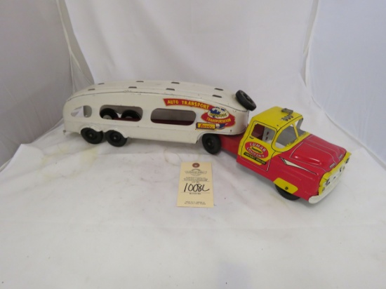 Auto Transport Tin Truck with Cars
