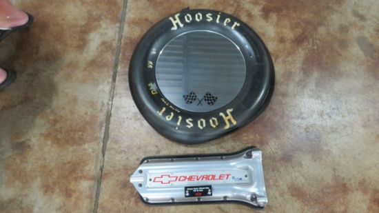 HOOSIER TIRE MIRROR AND CHEVY ADVERTISING