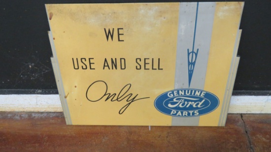 V8 Ford Parts Painted Tin Sign