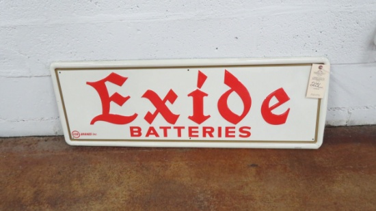 Exide Batteries Sign