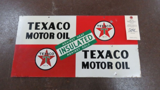 Texaco Painted Tin sign