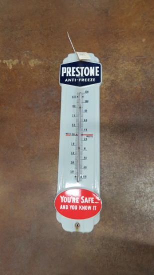 Prestone Anti-Freeze Porcelain Thermometer