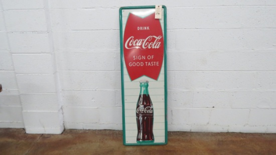 Coca Cola Painted Tin Sign