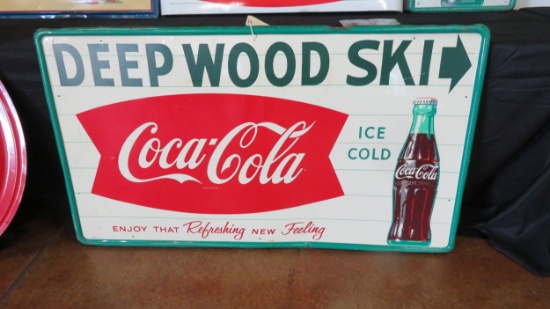 Coca Cola Deep Wood Ski Advertising sign