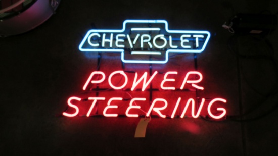 Chevrolet Power Steering Neon Sign