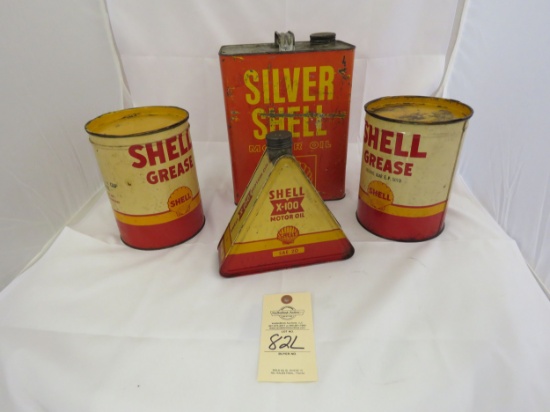 Shell Oil Can Grouping