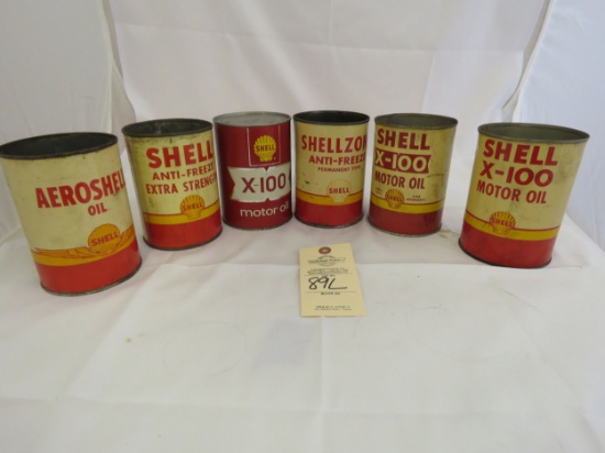 Shell Oil Can Grouping