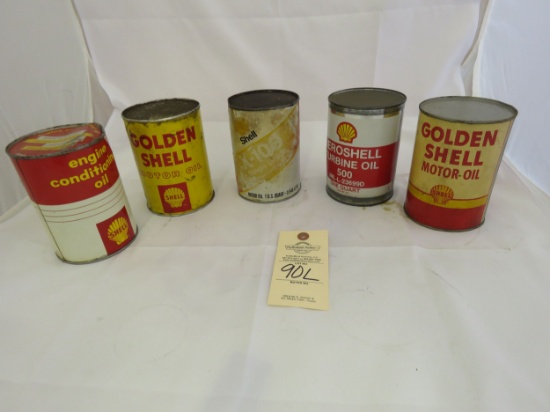 Shell Oil Can Grouping