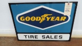 Goodyear Double Sided Porcelain Sign
