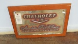 Chevrolet Advertising Piece on Wood 24x16