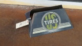 US Tires Tire Holder Painted Tin