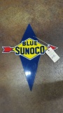 Blue Sunoco Porcelain Sign