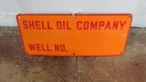 Shell Oil Well porcelain sign